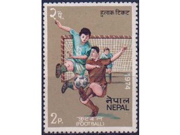 Непал. Футбол. Марка 1974г.