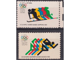 США. Олимпиады-72. Серия марок 1972г.