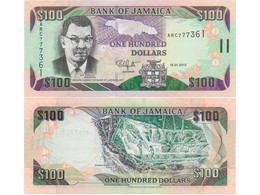 Ямайка. 100 долларов 2010г.