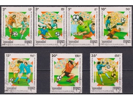 Кампучия. Футбол. Почтовые марки 1989г.