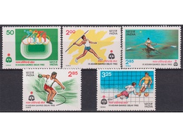 Индия. Спорт. Почтовые марки 1982г.