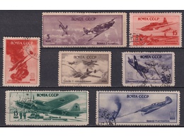 Военные самолеты. Почтовые марки 1946г.
