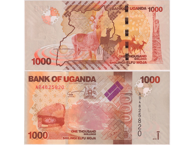 Уганда. 1000 шиллингов 2010г.