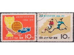 КНДР. Футбол. Почтовые марки 1966г.