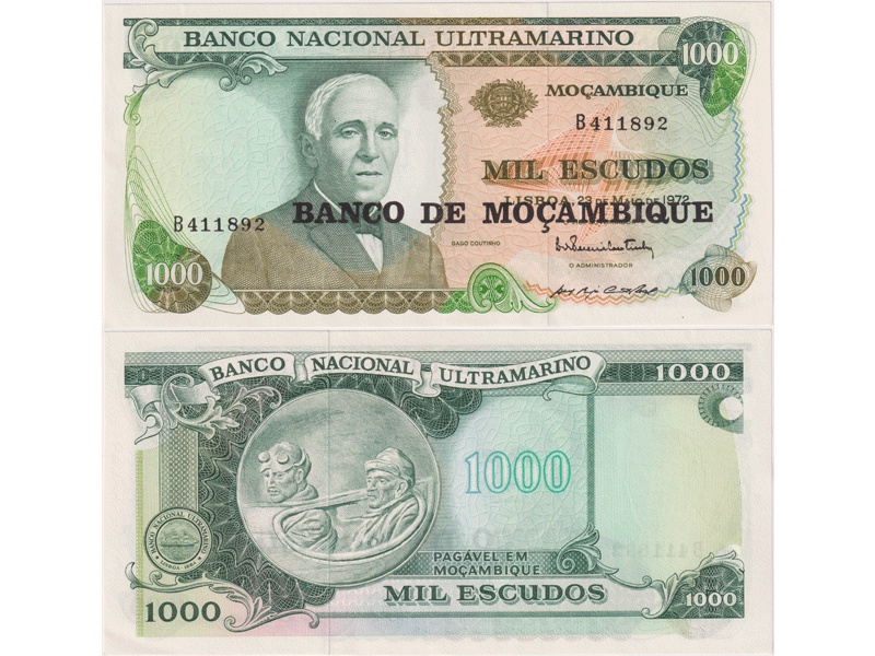 Мозамбик. 1000 эскудо 1976г.