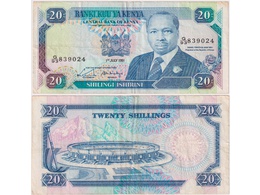 Кения. Банкнота 20 шиллингов 1991г.