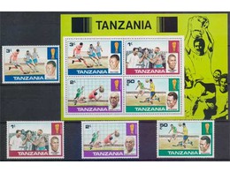 Танзания. Футбол. Филателия 1978г.
