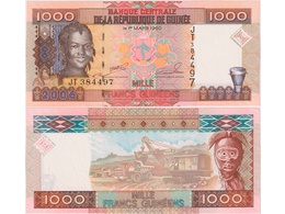 Гвинея. Банкнота 1000 франков 2006г.