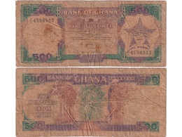Гана. Банкнота 500 седи 1992г.