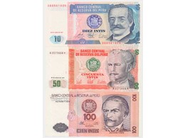 Перу. Набор банкнот 1985-1987г.