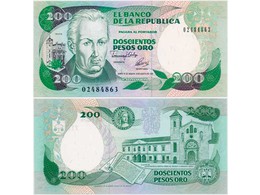 Колумбия. 200 песо 1992г.