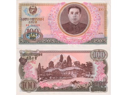 Северная Корея. 100 вон 1978г.