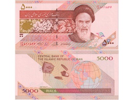 Иран. Банкнота 5000 риалов 2009г.