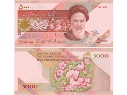 Иран. Банкнота 5000 риалов 1993г.