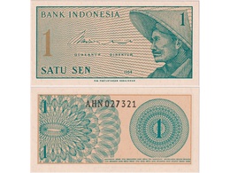 Индонезия. Банкнота 1 сен 1964г.