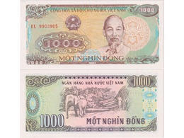 Вьетнам. Банкнота 1000 донгов 1988г.