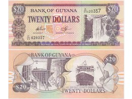 Гайана. 20 долларов 1996г.