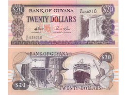 Гайана двадцать долларов.