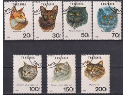 Танзания. Кошки. Серия марок 1992г.