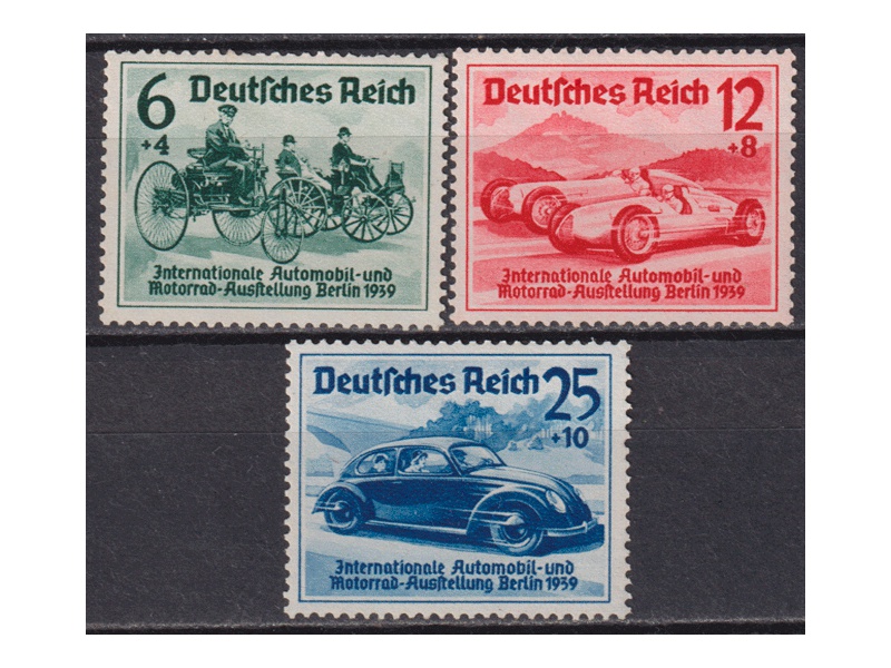 Германия. Международный автосалон в Берлине. Серия марок 1939г.
