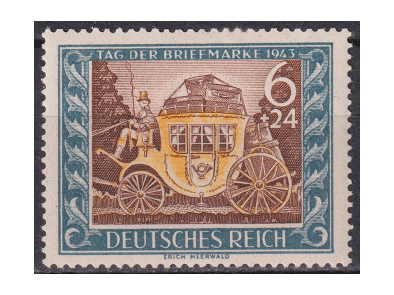 Германия. День почтовой марки. Почтовая марка 1943г.