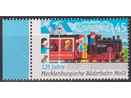 Германия. Паровая тяга. Почтовая марка 2011г.