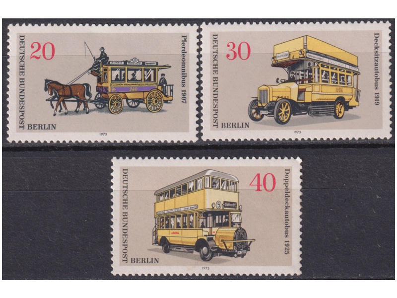 Западный Берлин. Транспорт. Почтовые марки 1973г.