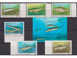 Азербайджан. Рыбы. Филателия 1993г.