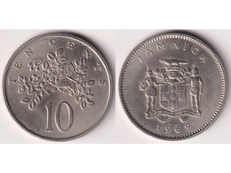 Ямайка. 10 центов 1969г.