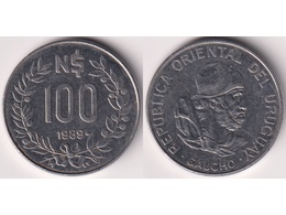 Уругвай. 100 новых песо 1989г.