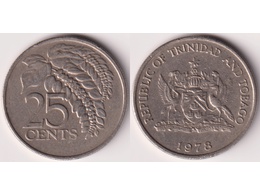 Тринидад и Тобаго. 25 центов 1978г.