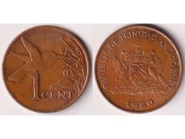 Тринидад и Тобаго. 1 цент 1980г.