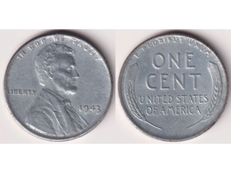 США. 1 цент 1943г.