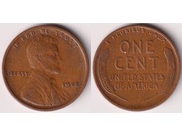 США. 1 цент 1918г.