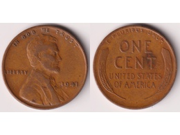 США. 1 цент 1941г.