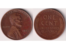 США. 1 цент 1942г.