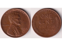 США. 1 цент 1945г.