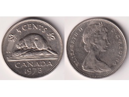 Канада. 5 центов 1973г.
