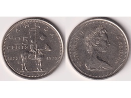 Канада. 25 центов 1973г.