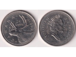 Канада. 25 центов 1993г.