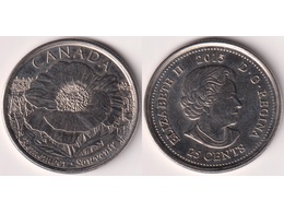 Канада. 25 центов 2015г.