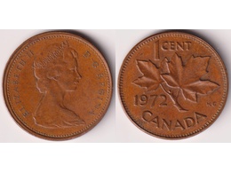 Канада. 1 цент 1972г.