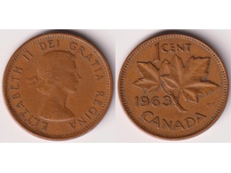 Канада. 1 цент 1963г.
