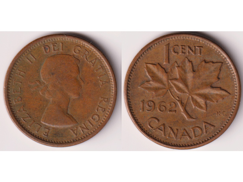 Канада. 1 цент 1962г.