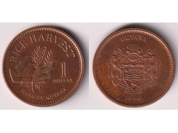 Гайана. 1 доллар 1996г.