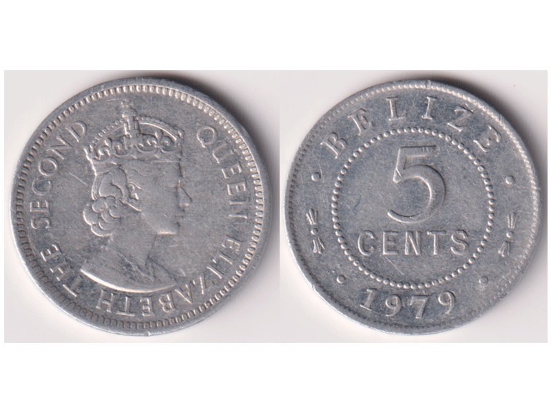 Белиз. 5 центов 1979г.