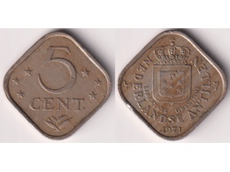 Антильские острова. 5 центов 1971г.