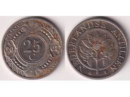 Антильские острова. 25 центов 2007г.