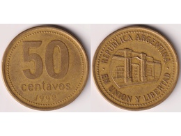 Аргентина. 50 сентаво 1993г.