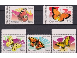 Киргизия. Бабочки. Филателия 2000г.